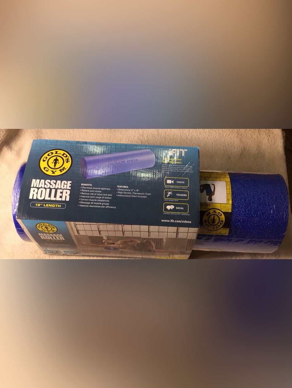 Blue massage Foam Roller